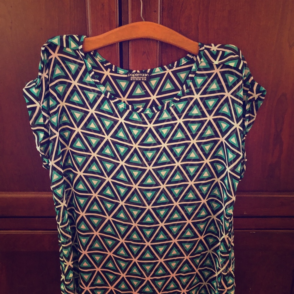 Papermoon sheer shirt, size large, never worn
